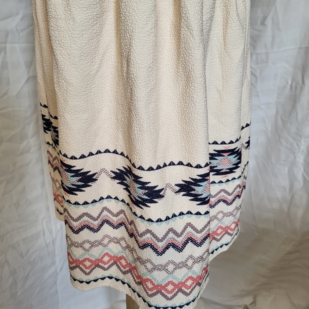 Xhilaration Cream and Pink Lace Mini Dress, Size Large - Picture 3 of 7